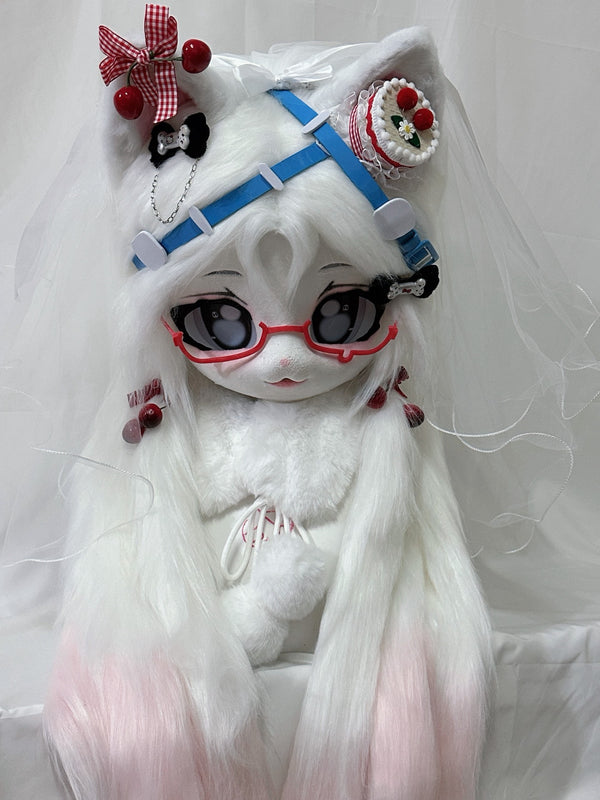 Cake Kitten Kig Head Fursuit(gift fursona)