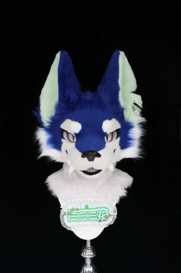 Blue Wolf Kemono Head Fursuit