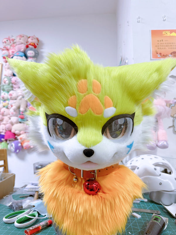 [Puppy] Lime Green Puppy Fox Kemono Fursuits in Stock