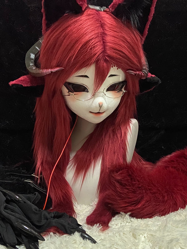 [Fox] Full Set Red demon fox Kig Fursuits Stock