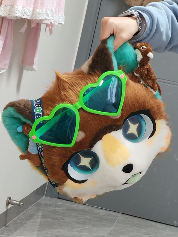 [Puppy] Black and green puppy Kemono Fursuits Stock