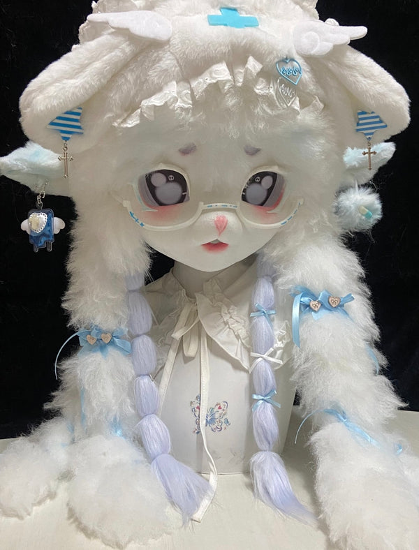 [Lamb] Blue curly lolita lamb Kig Fursuits Stock