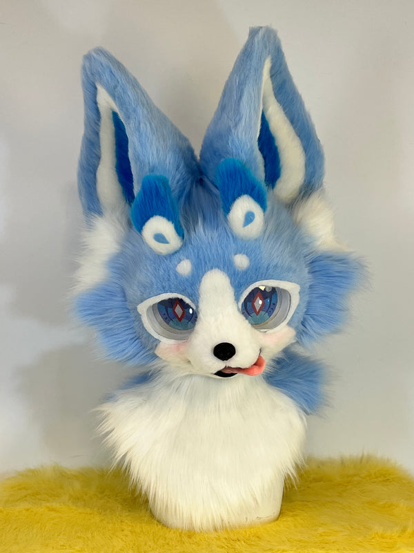 [Fox] Blue cute little fox Kemono Fursuits Stock