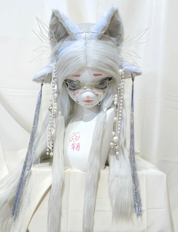 [Fox] Cyberpunk Silver Fox Kig Fursuits Stock