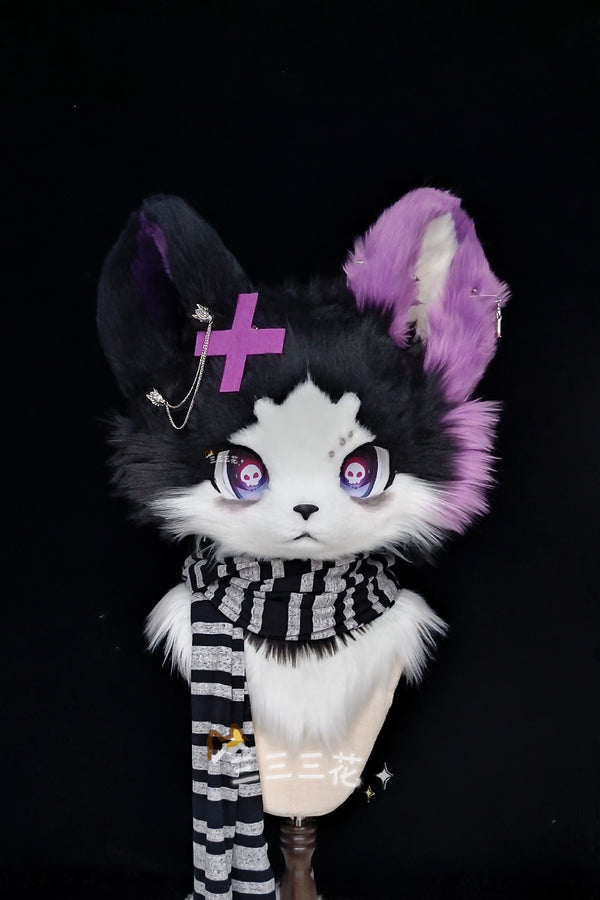 [Cat] Halloween Subculture Dark Kitten Kemono Fursuits Stock