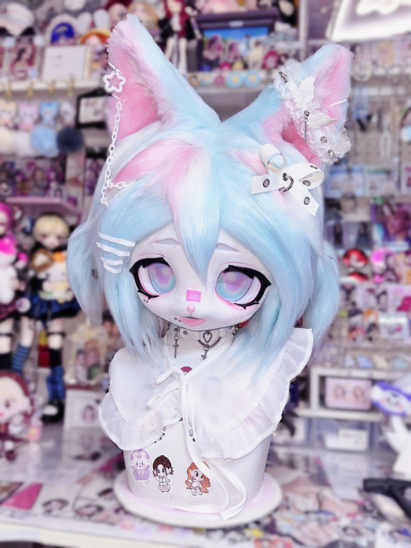 Cute electronic kitten Kig Head Fursuit