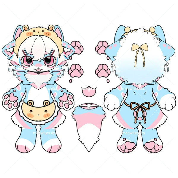 [Pre-sale adoption] - Goodnight Little Lamb in Cloth Bag Kemono Fursuit