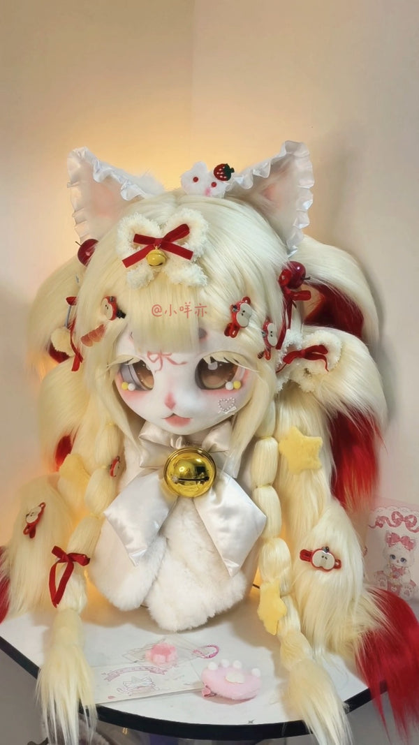 [Kitten] Red cherry kitten Kig Fursuits Stock