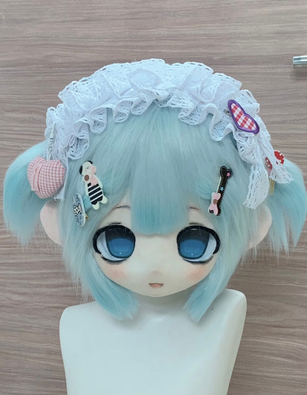 [Human] Blue medical short hair cute little girl Kig Fursuits Stock