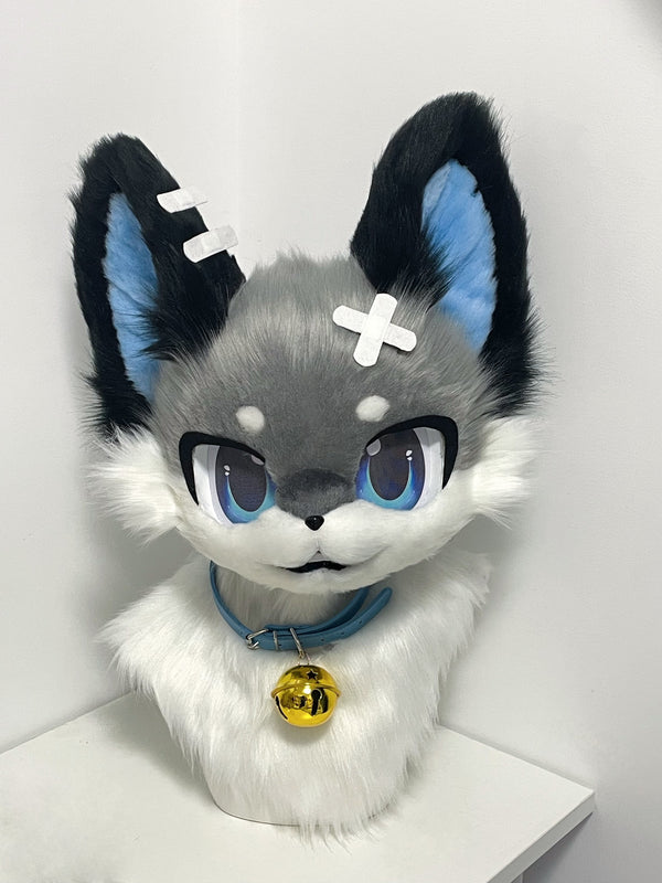 [Kitten] blue and white bandage kitten Kemono Fursuits Stock