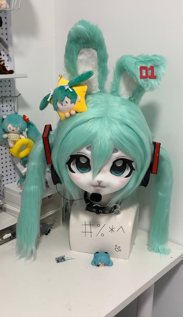 [Miku] Hatsune Miku inspiration Bunny 01 Kig Fursuits Stock