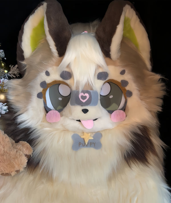 [Puppy] Cute puppy with tongue out Kemono Fursuits Stock