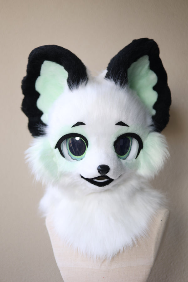 [Kitten] Green and white kitten Kemono Fursuits Stock