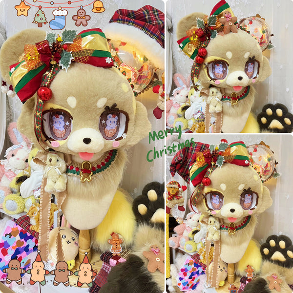 [Bear] Christmas Pancake Bear Kemono Fursuits Stock（gift head+tail+paws)