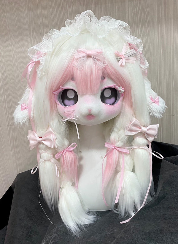 [Lamb] Pink bow lamb Kig Fursuits Stock