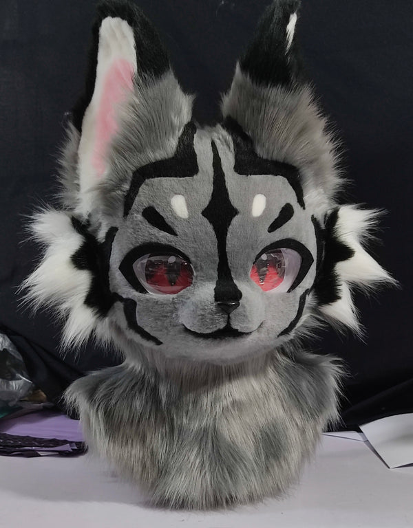 [Wolf] Black cool little wolf Kemono Fursuits Stock