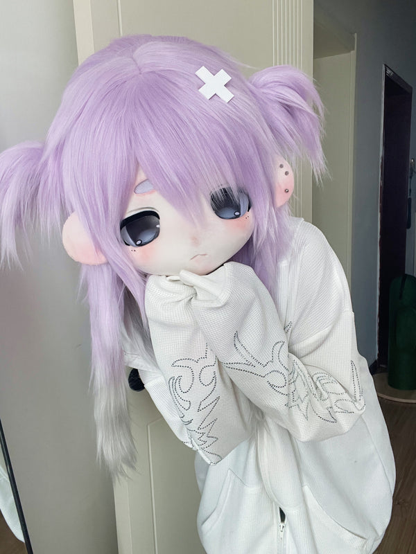 [Humen] Human OC purple wolf tail kig fursuits stock