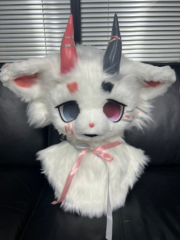 Heterochromia Devil Kemono Head Fursuit