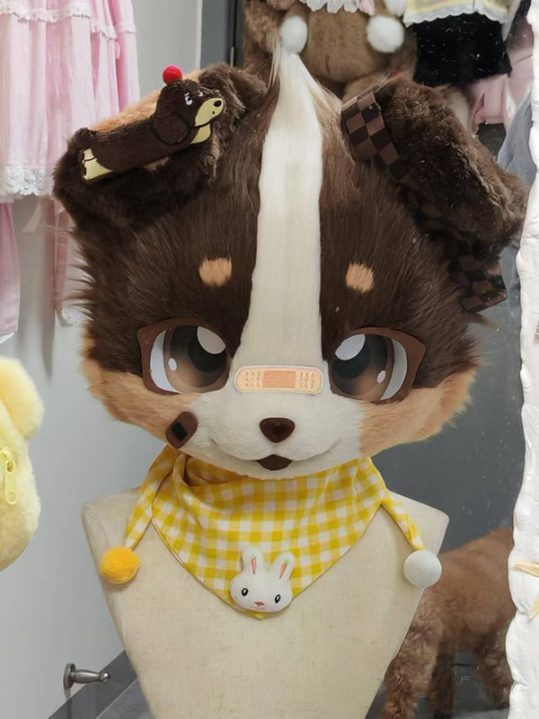 [Puppy] Band-Aid Pudding Puppy Kemono Fursuits Stock