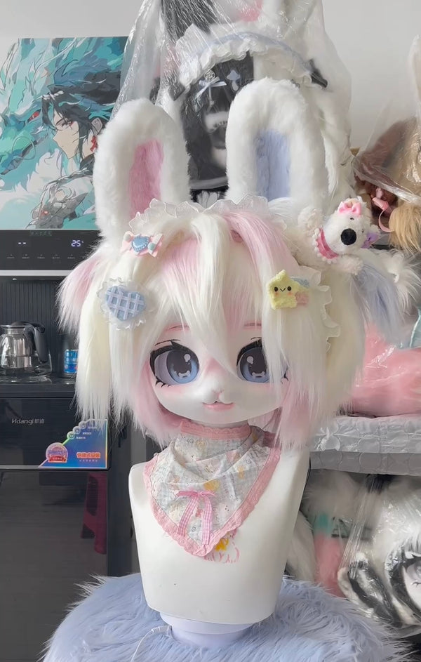 [Bunny] Short hair cute bunny kig fursuits stock