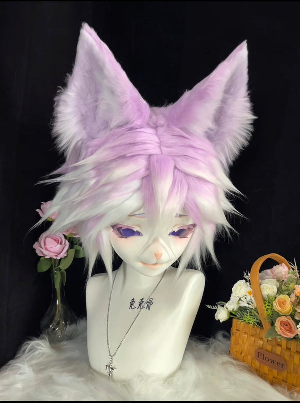 [Fox] Purple movable ears fox Kig Fursuits Stock