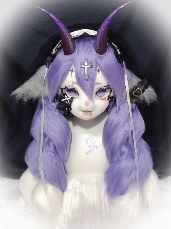 [Kitten] Purple Dark Nun kig fursuits stock