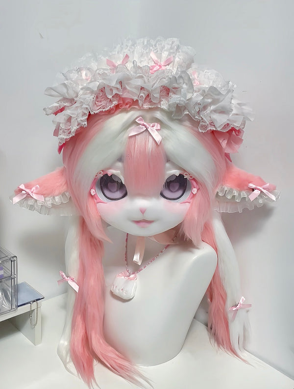 [Lamb] Lolita pink sleepy lamb Kig Fursuits Stock