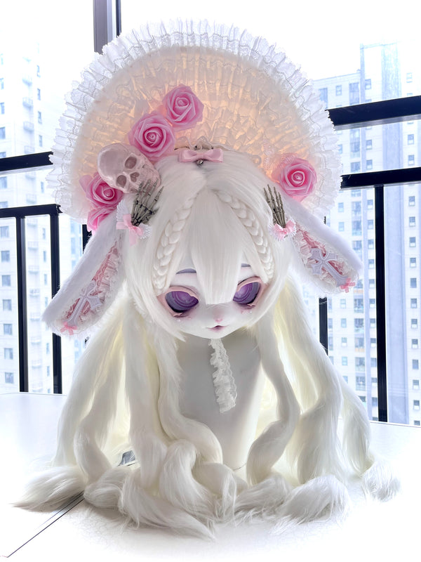 [Bunny] Rose skull cross bunny kig fursuits stock