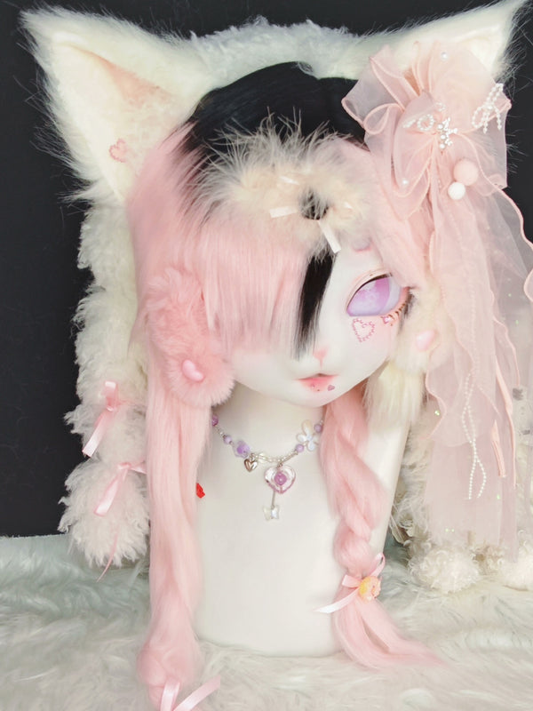 [Kitten] Black and pink kitten Kig Fursuits Stock