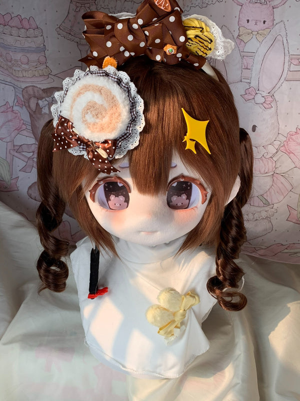 [Human] Chocolate curly hair human oc Kig Fursuits Stock