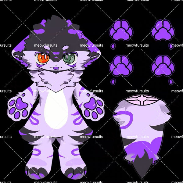 [Pre-sale adoption] - Halloween witch purple lamb Kemono Fursuit