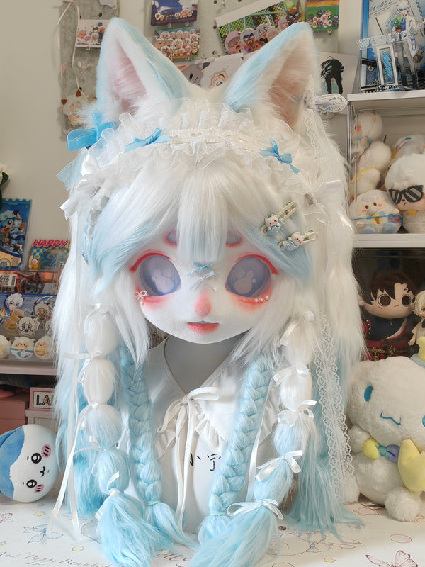 [Kitten] Blue and white aqua kitten Kig Fursuits Stock