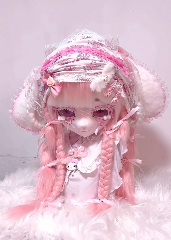 [Bunny] Pink lop-eared bunny Kig Fursuits Stock