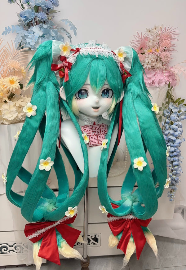 [Miku] 15th Anniversary Strawberry Hatsune Miku Human Kig Fursuits Stock