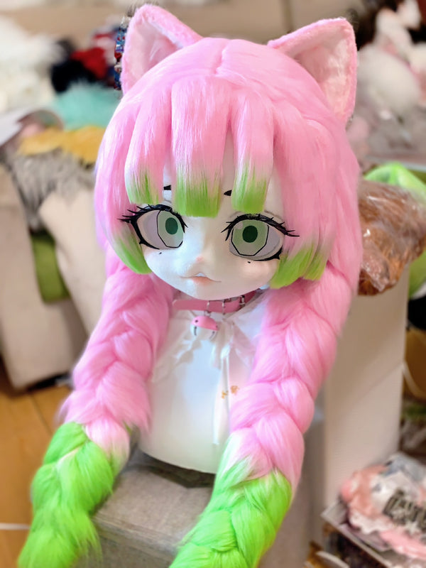 [Kitten] Demon Slayer Mitsuri Kanroji cat kig fursuits stock