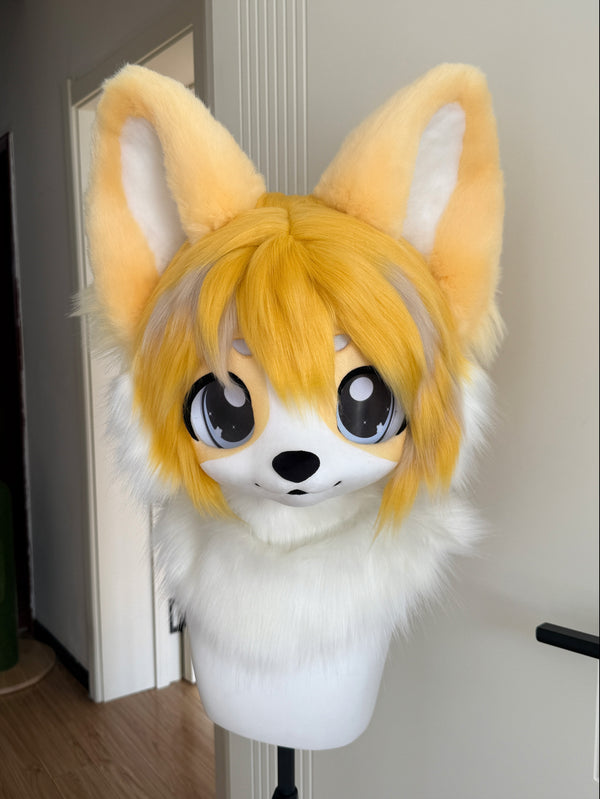 [Puppy] Yellow big eared puppy Kemono Fursuits Stock（gift paws）