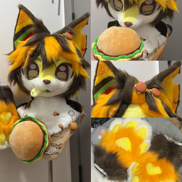 [Puppy] Corgi Hamburger Puppy Kemono Fursuits Stock（Gift Handpaws）