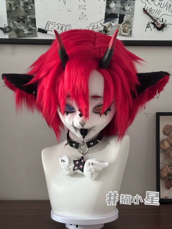 Red little devil kig fursuits stock