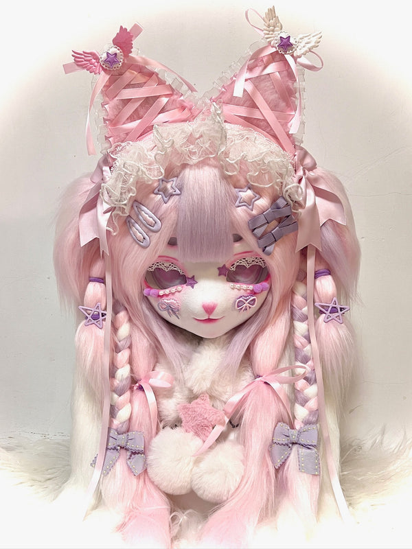 [Kitten] Pink and purple lace kitten Kig Fursuits Stock