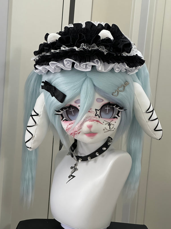 [Bunny] Dark blue bloody rabbit kig fursuits stock