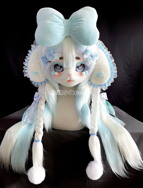 [Puppy] Landmine lace blue big ear dog kig fursuits stock