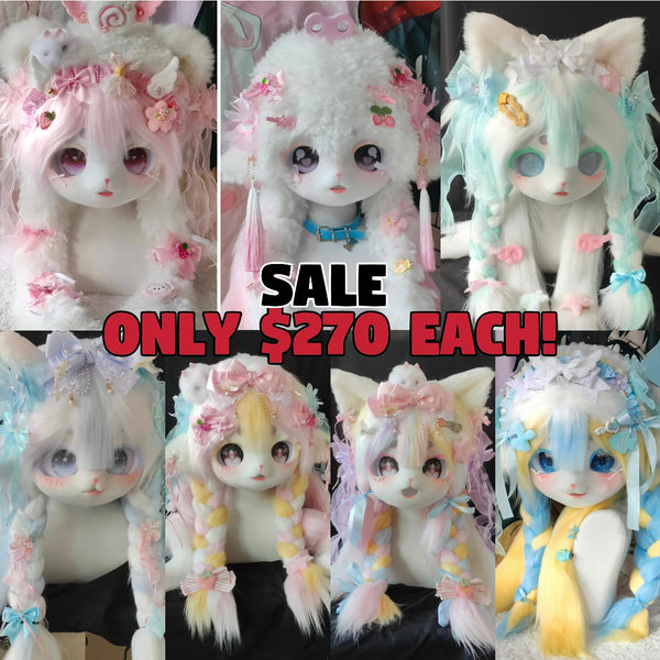 [SALE] Cute Heads Special Offer Kig Fursuits Stock