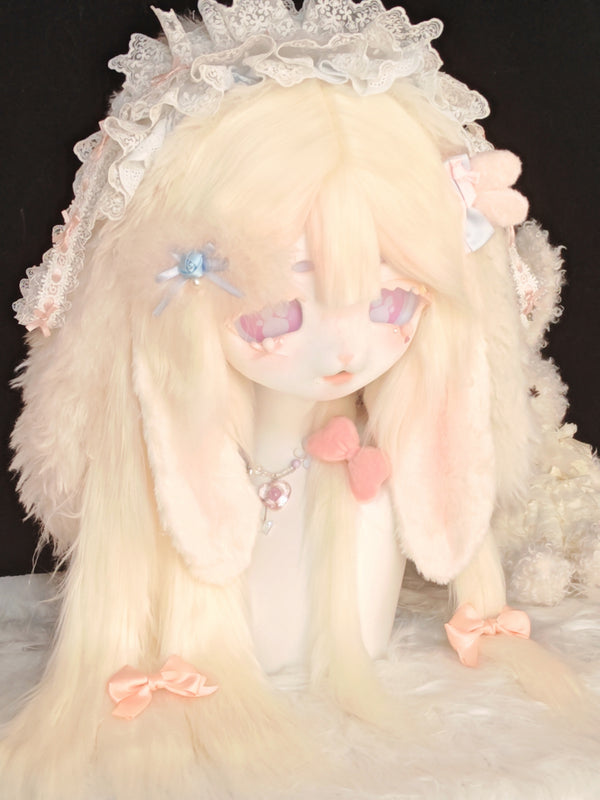 [Bunny] Pink cute bow bunny Kig Fursuits Stock