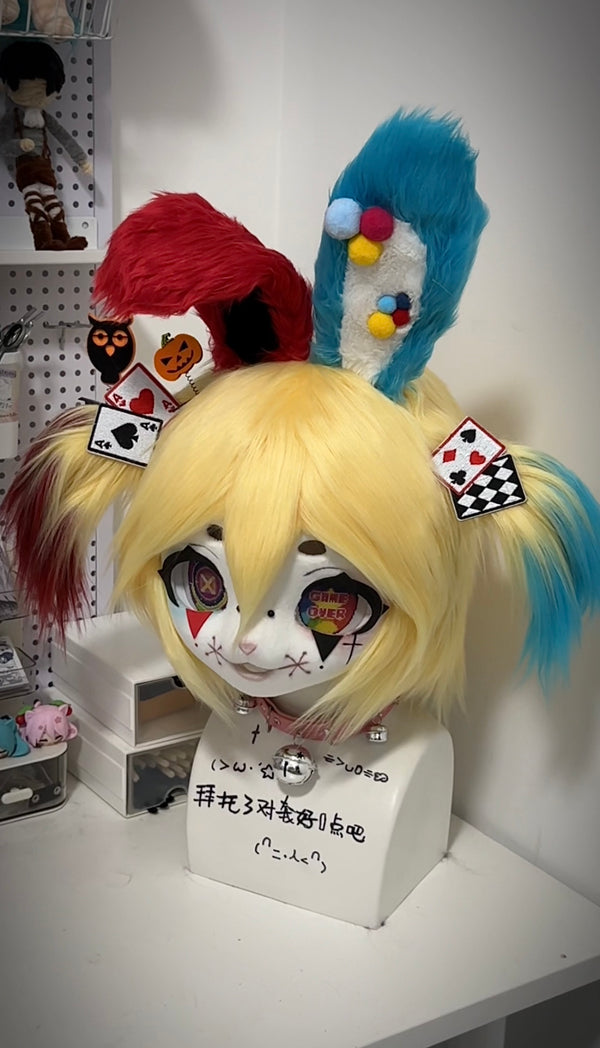 [Bunny] Halloween circus clown rabbit kig fursuits stock