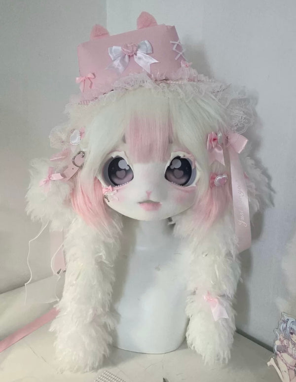 [Lamb] Pink nurse sweetheart kig fursuits stock