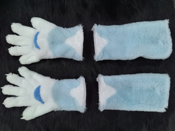 Detachable color-blocked long claws