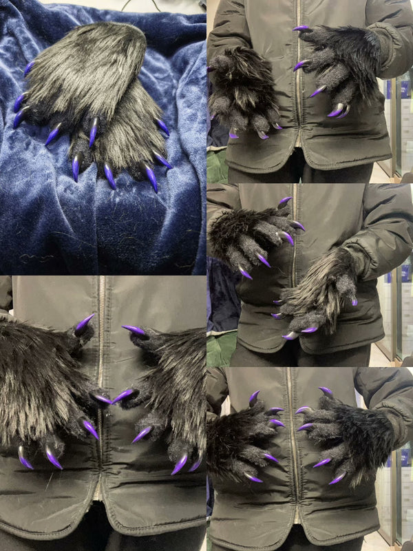 Close-fitting realistic claws