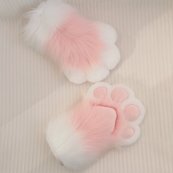 Pink and white gradient claws