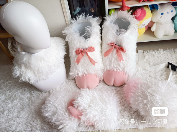 Custom long toss sheep feet kig sheep feet animal suit sheep feet