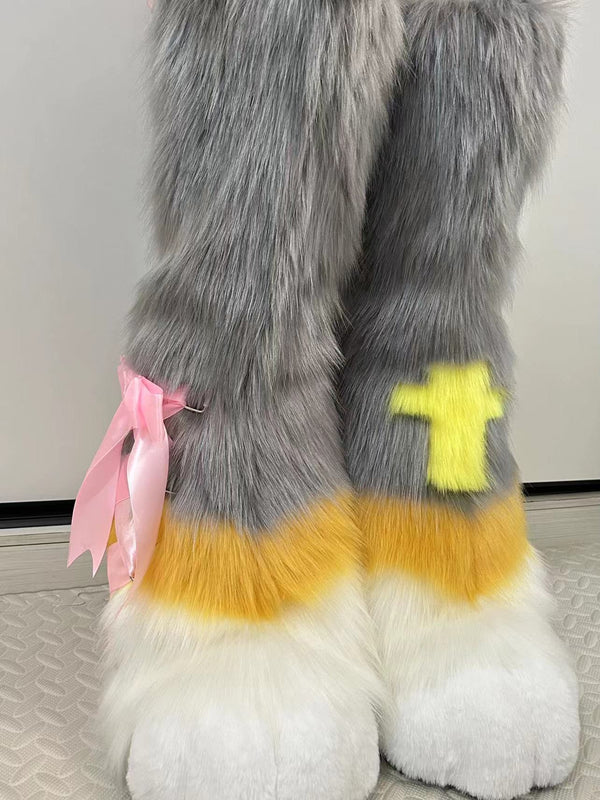 Furry Straight Legs